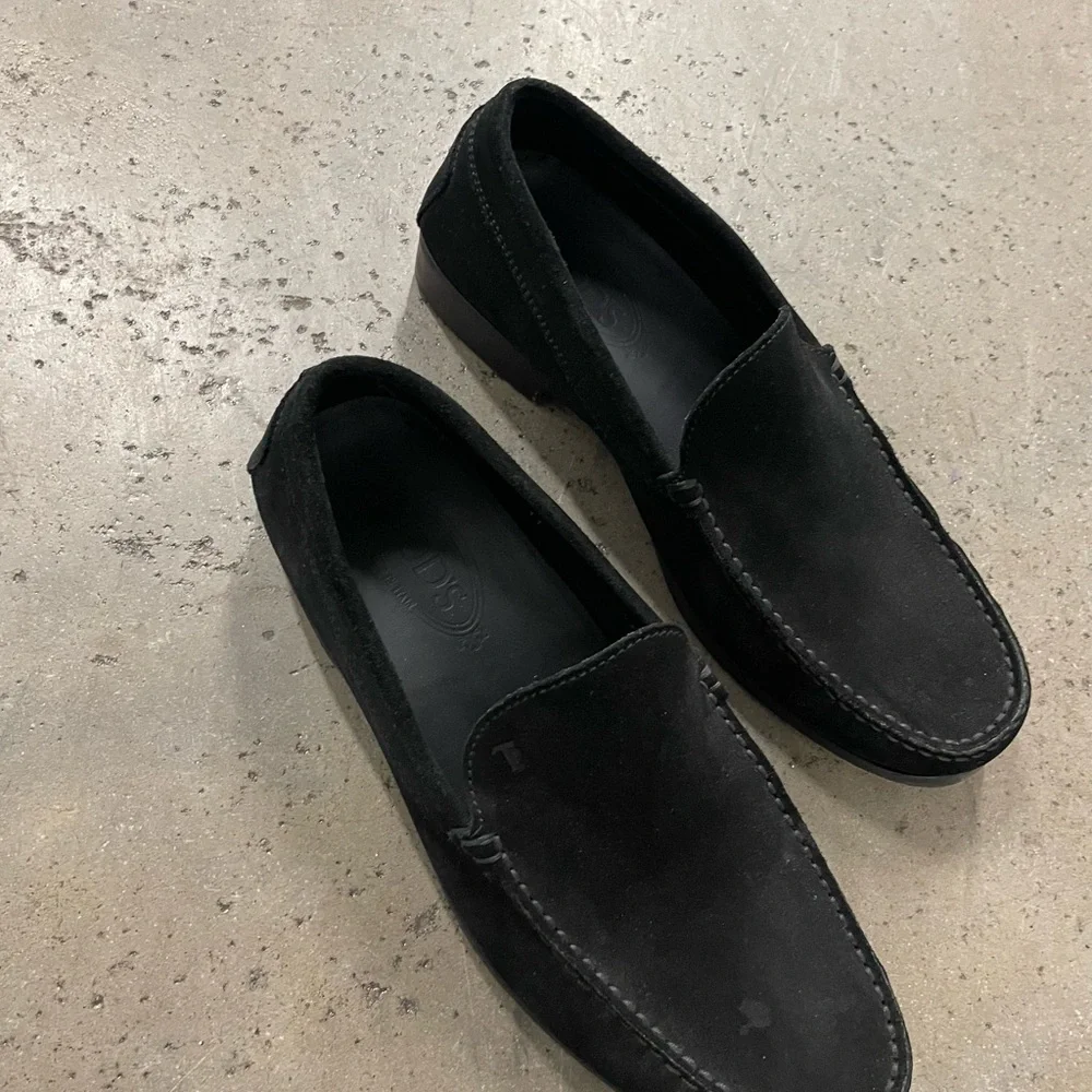 Tods Mens Suede Loafers - Picture 4 of 11